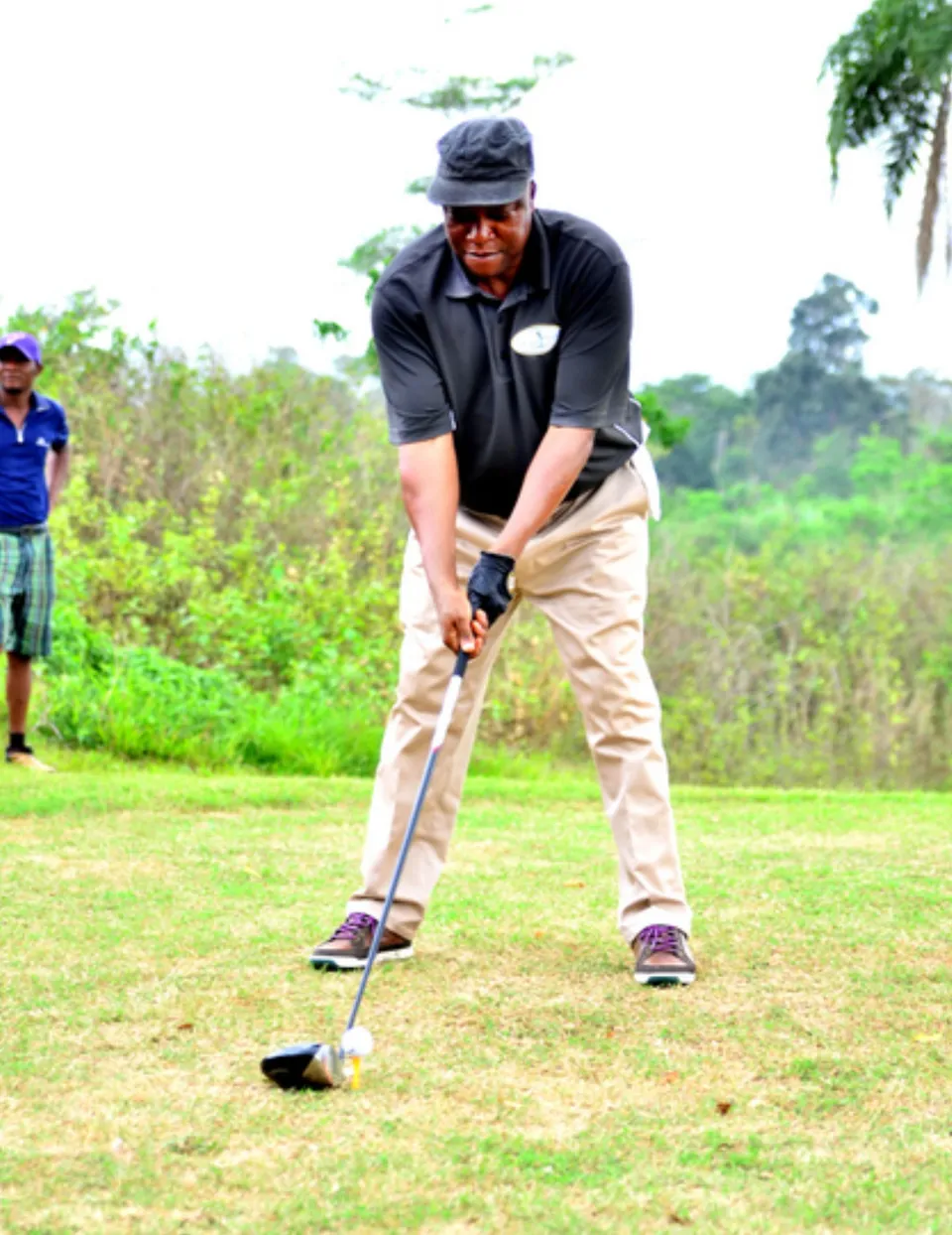 Preparing to Tee Off