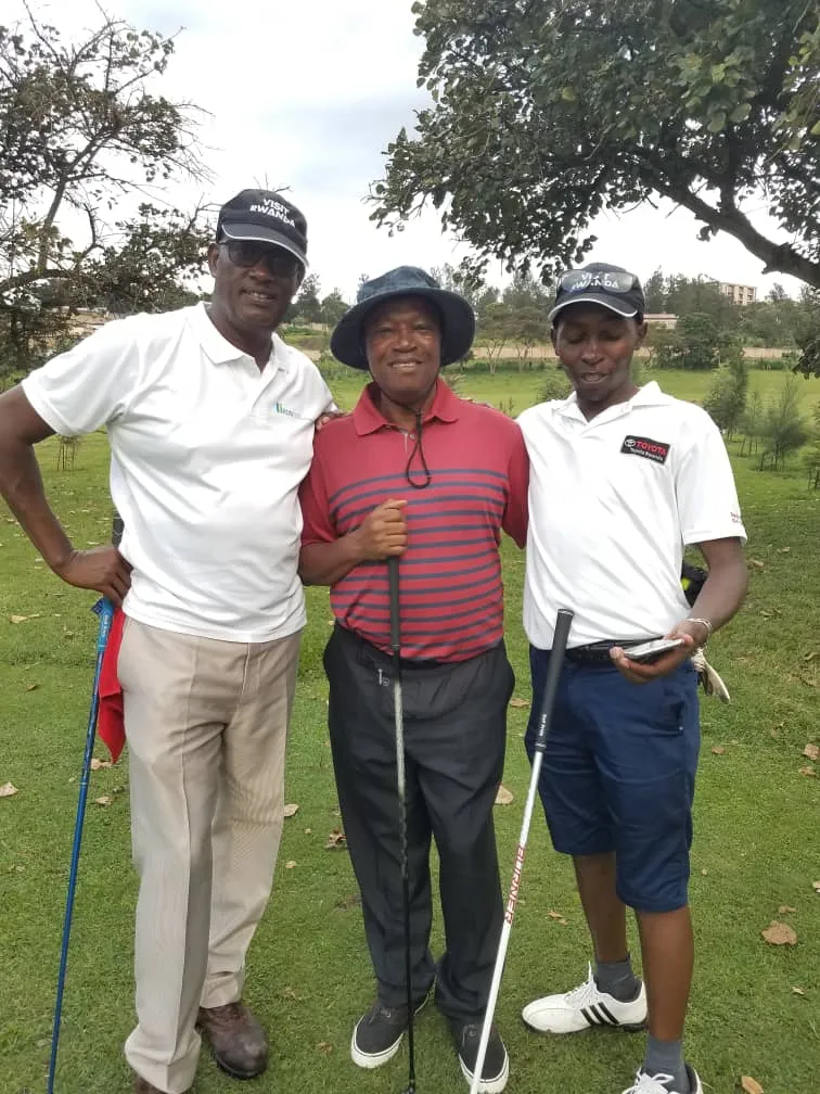 With Golfers at Kigali Golf Club