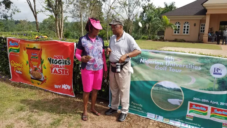 With Evelyn Balogun at Ilorin Golf Club