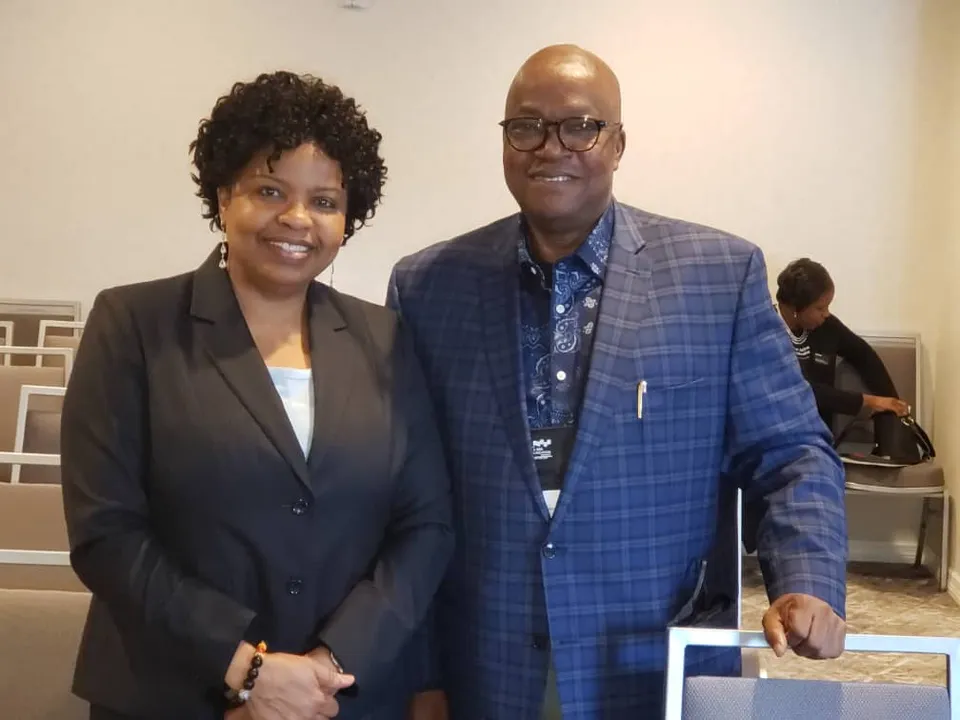 With a Conference Colleague