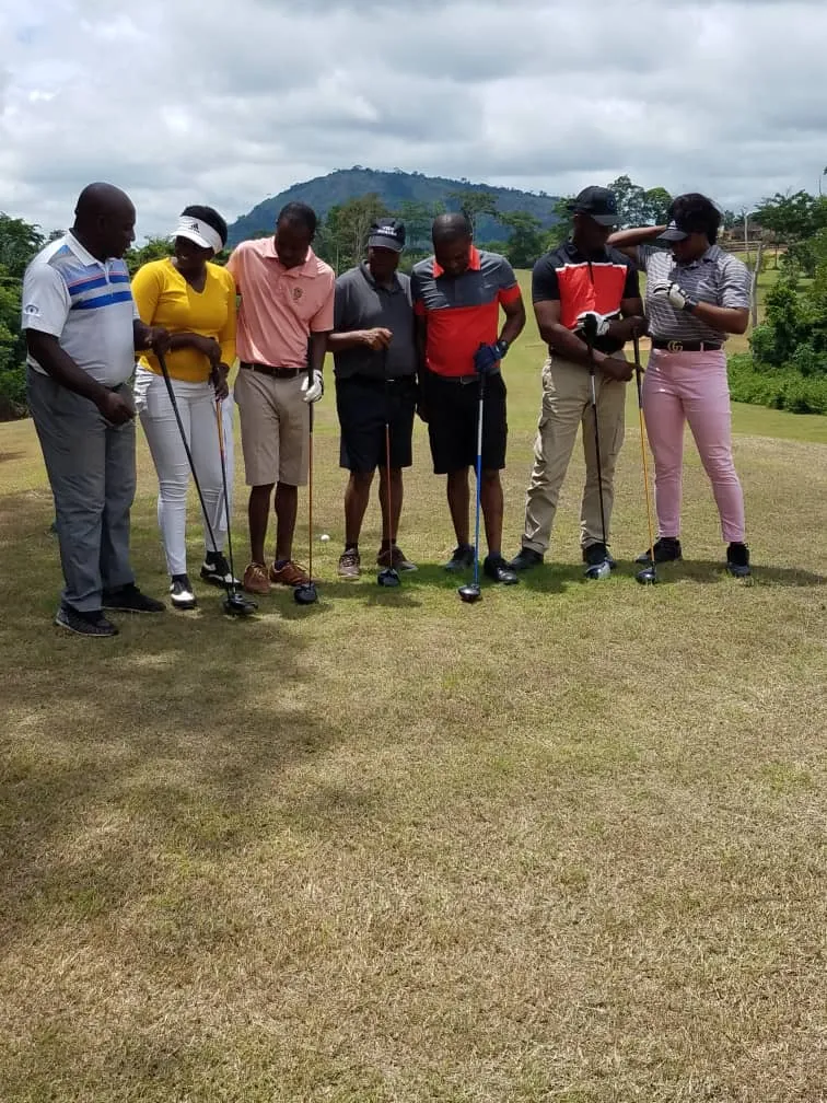 With Golfers at Ibadan Golf Course